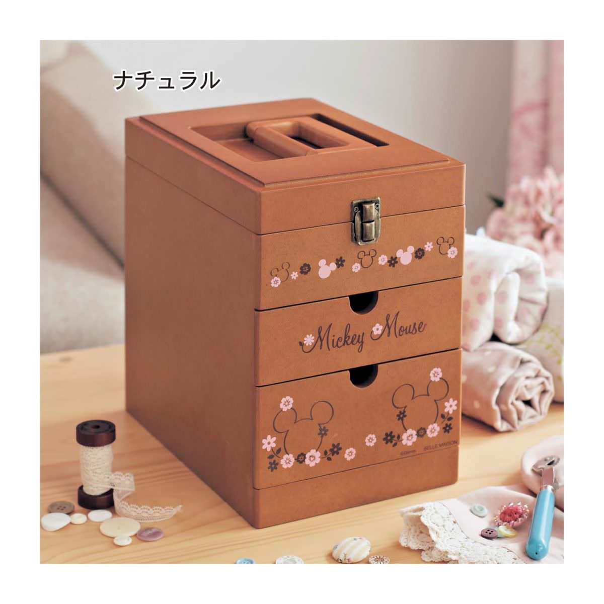 裁縫箱 ナチュラル2
