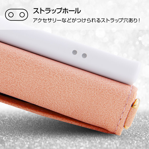 スマホブックカバーケース ノーブル ストラップホール