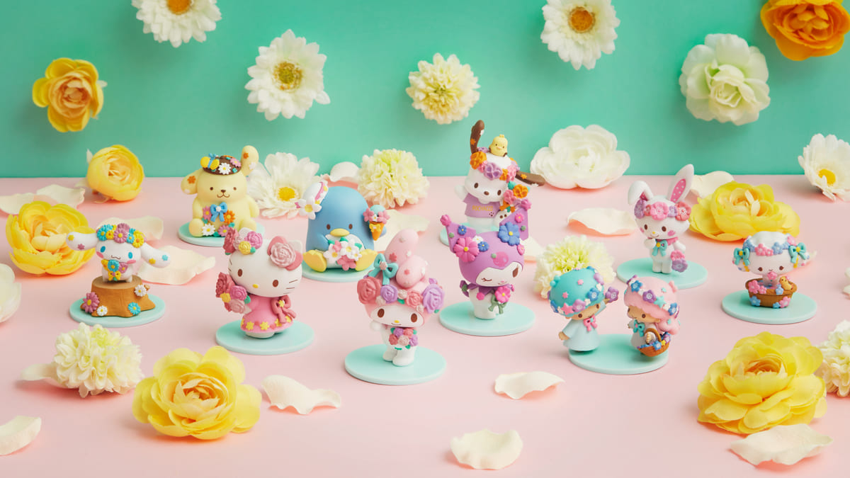 カラフルなお花を纏ったサンリオキャラクター！Happyくじ「Sanrio 