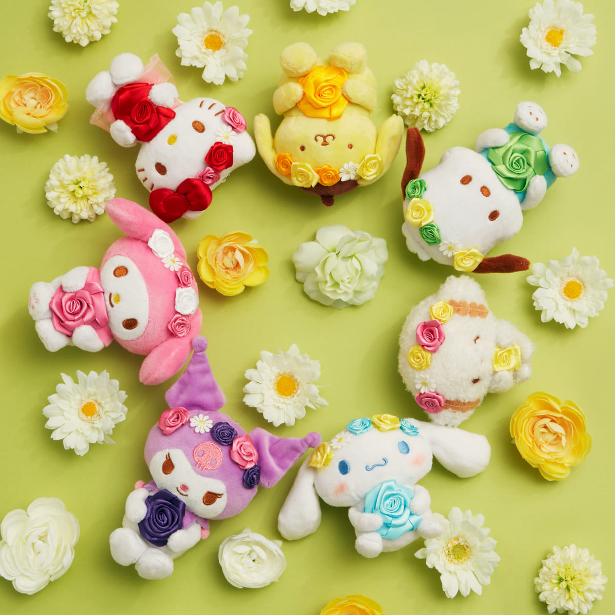 カラフルなお花を纏ったサンリオキャラクター！Happyくじ「Sanrio ...