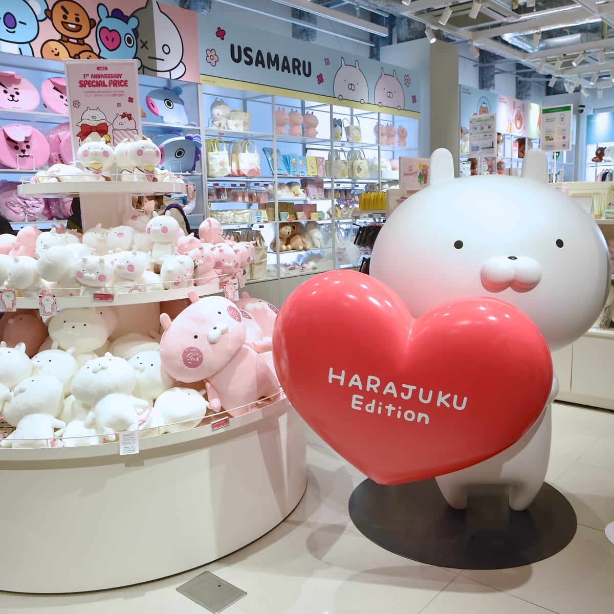 ブラウン フレンズ うさまる Bt21グッズが大集合 Line Friends Store 原宿 Dtimes