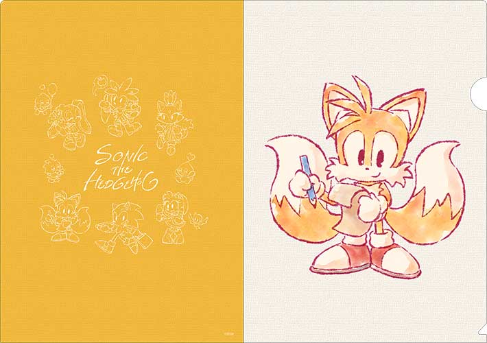 Dクリアファイル2枚セット ソニック テイルス 2 Dtimes