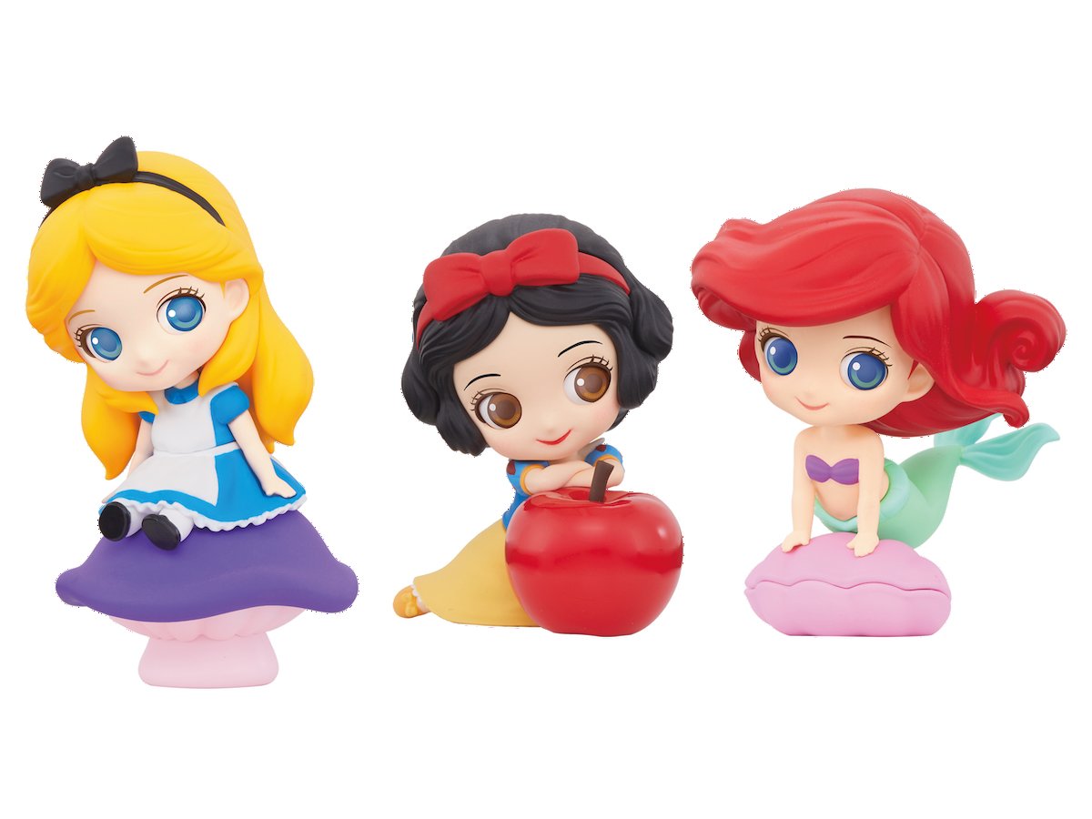 2 5頭身のアリス 白雪姫 アリエルのフィギュア バンプレスト Sweetiny Petit Disney Characters Vol 1 Dtimes