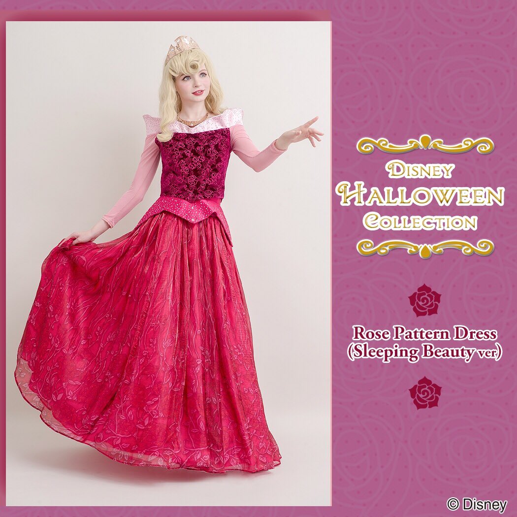 オーロラ姫の薔薇柄セパレートドレス！シークレットハニー Disney Halloween Collection