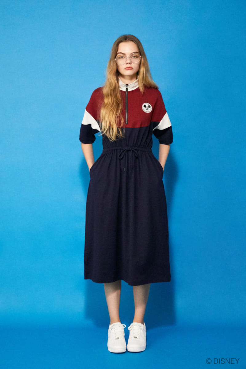 MD MICKEY SPORTY DRESS マウジー ディズニーワンピース - ひざ丈 