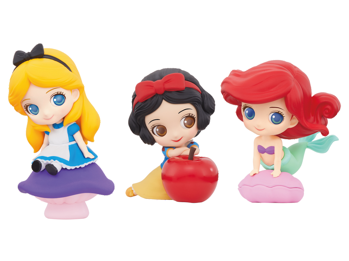 2.5頭身のアリス・白雪姫・アリエルのフィギュア！バンプレスト「#Sweetiny petit Disney Characters vol.1」