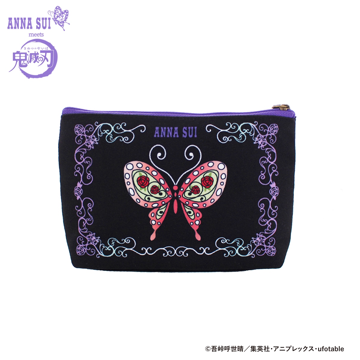 鬼滅の刃×ANNA SUI　二つ折り財布 胡蝶しのぶ ANNA SUI