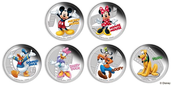 ミッキーたちが初めてカラーで描かれる！ディズニー記念銀貨発行 - Dtimes