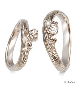 “チップ”＆“デール”の結婚指輪