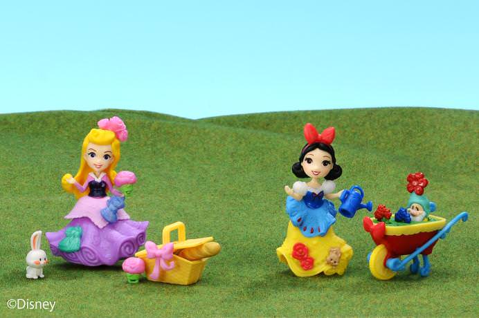 ディズニープリンセス　リトルキングダム　オーロラ姫のピクニック/白雪姫のガーデニング