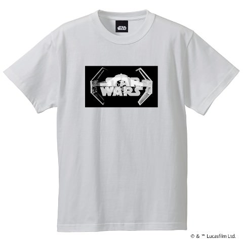 【スター・ウォーズ】 タイファイターロゴ Tシャツ・ホワイト