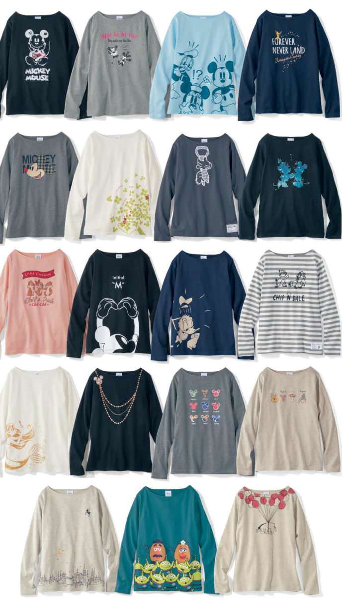 プリント長袖Tシャツ