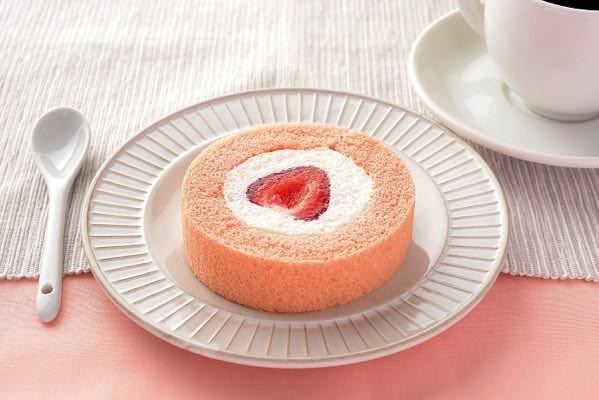 ローソン　プレミアム あまおう苺のロールケーキ