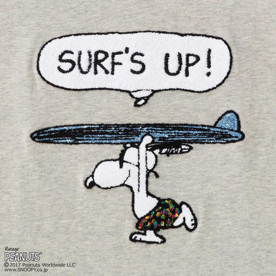 SURF グレー　柄アップ