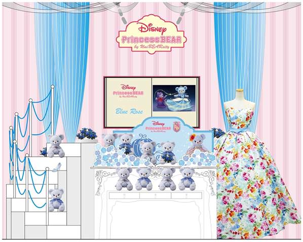 『DisneyPrincess BEAR by UniBEARsity』がディズニーストア渋谷公園通り店に登場！