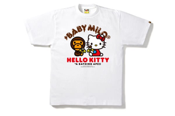 HELLO KITTY & MY MELODY x A BATHING APE®コラボTシャツ