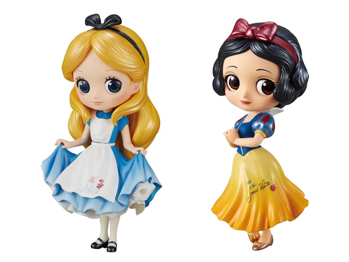 アリス＆白雪姫がスペシャルカラーで登場！バンプレスト「Q posket Disney Characters - Special Coloring - vol.1」