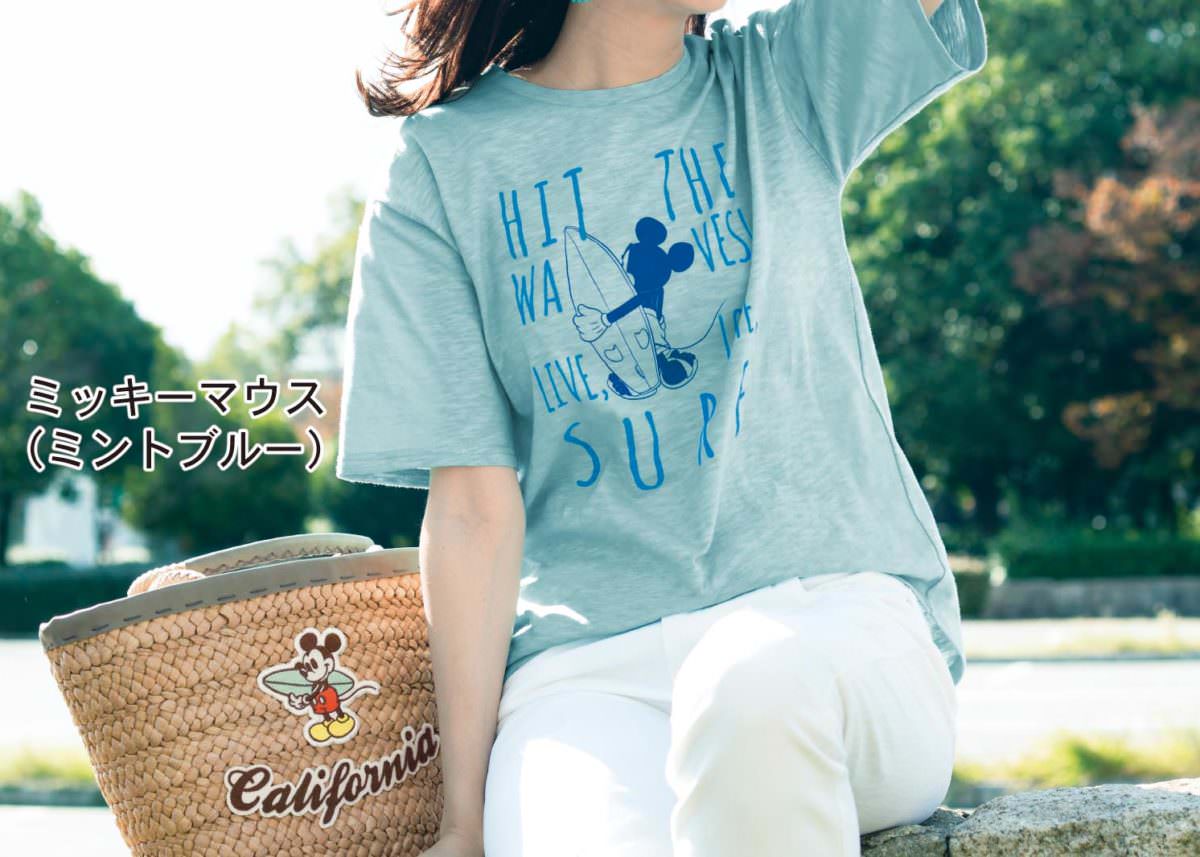 プリントスラブ天竺Ｔシャツ