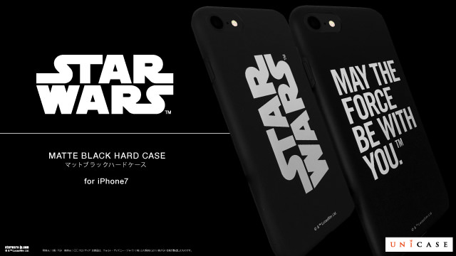 ユニケース　STAR WARS / MATTE BLACK HARD CASE for iPhone7