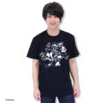 若槇太志郎さんオリジナルディズニーデザイン「ミッキー&フレンズ Tシャツ」　黒　１