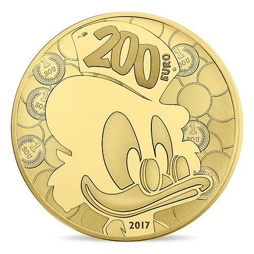 200ユーロ金貨表面