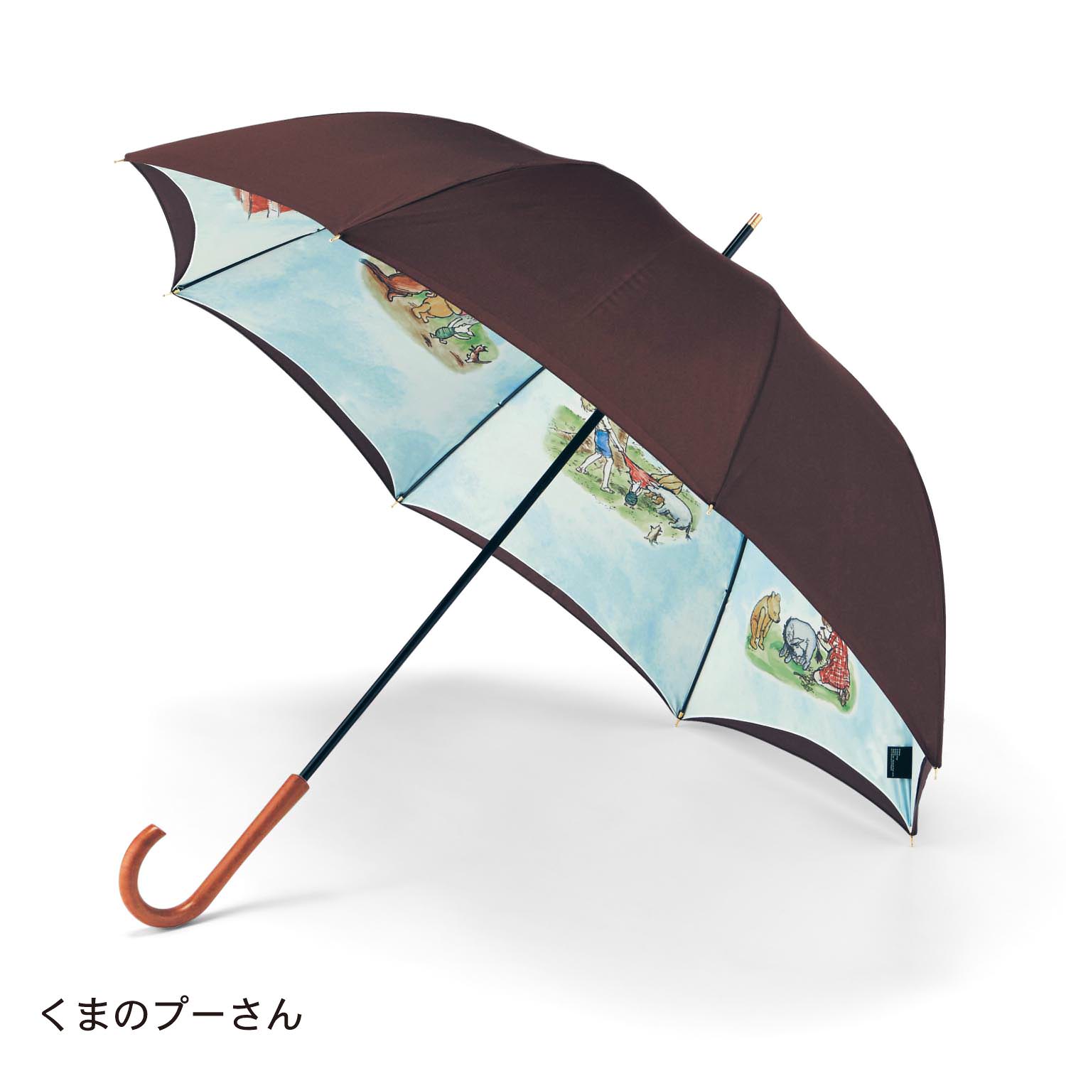 日本製二重張り雨傘　プー
