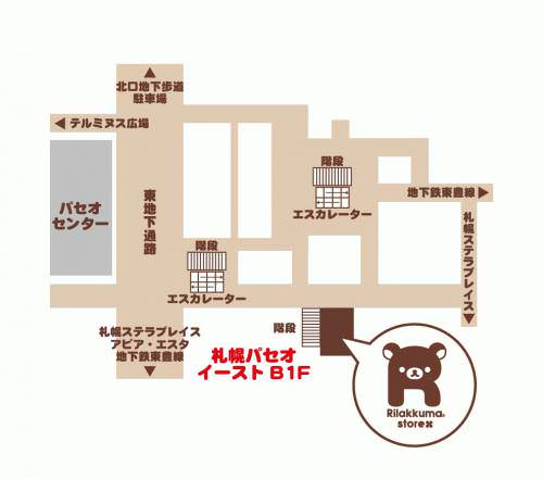 地図　札幌店