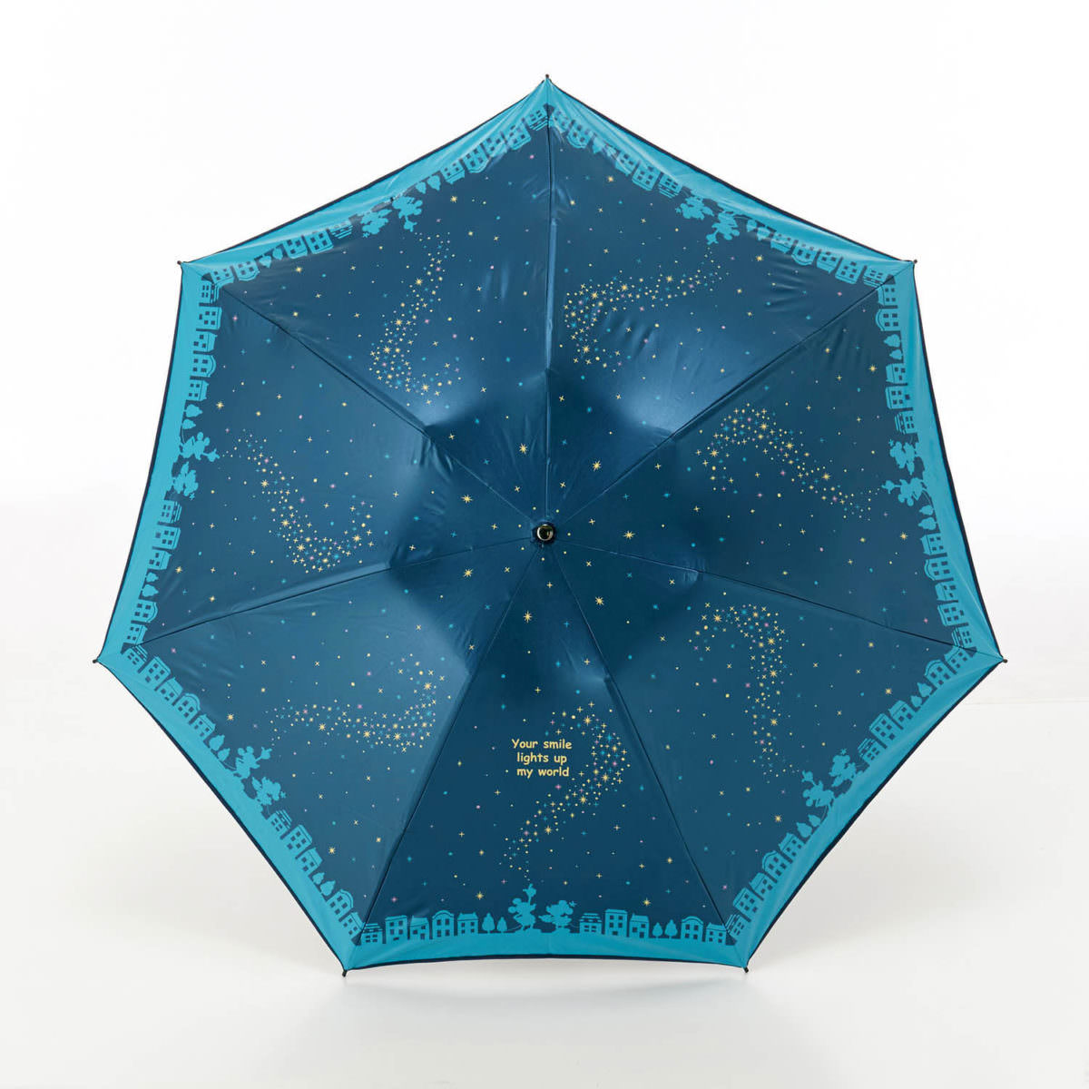 晴雨兼用折りたたみ傘　ミッキーミニー　全体