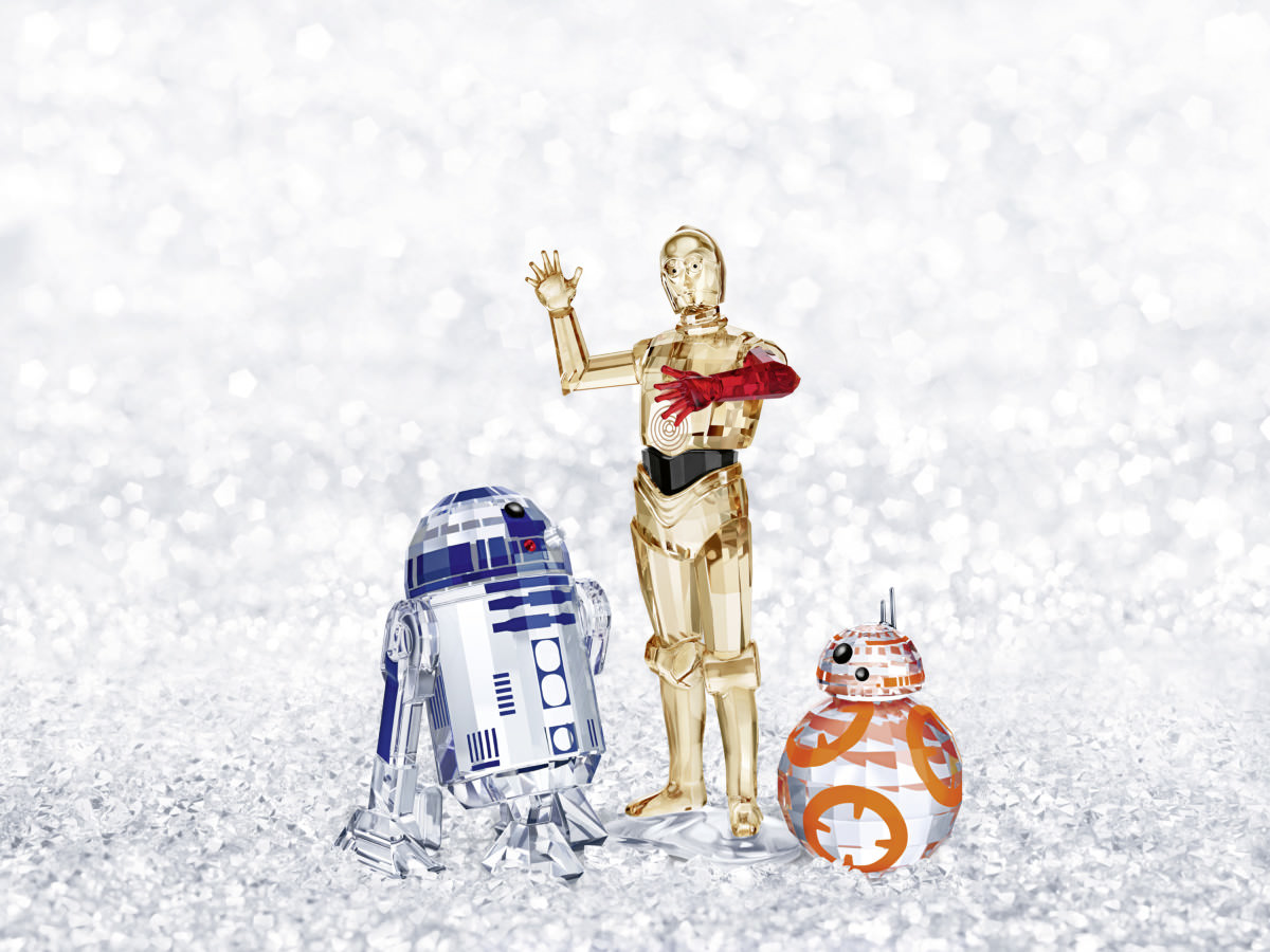 C-3PO・R2-D2・BB-8の美しいオブジェ！スワロフスキー スター
