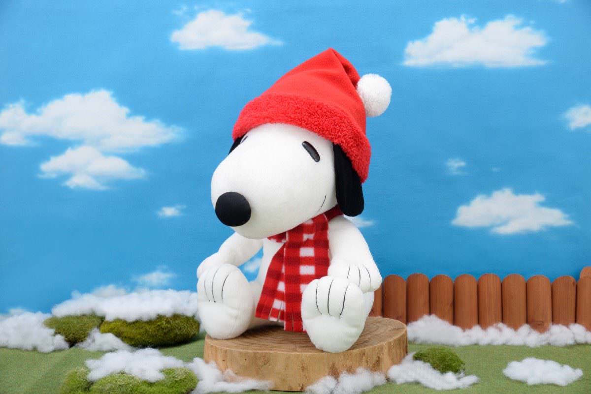 SNOOPY™　メガジャンボあったかチェックマフラーぬいぐるみ