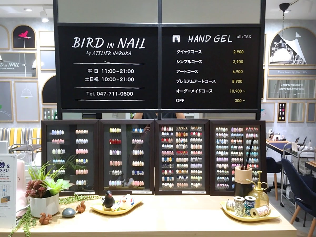 bird in nail　メニュー