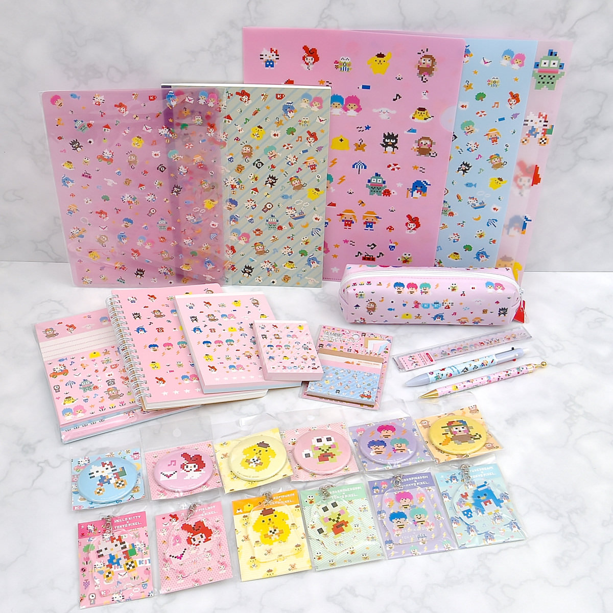 サンスター文具「SANRIO CHARACTERS×TOKYO PiXEL.」集合