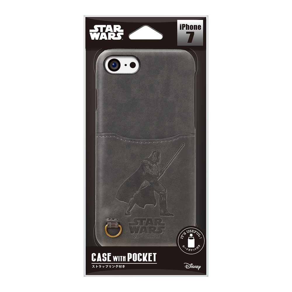 STARWARS / iPhone 7用 ハードケース ポケット付き / ダース・ベイダー 03