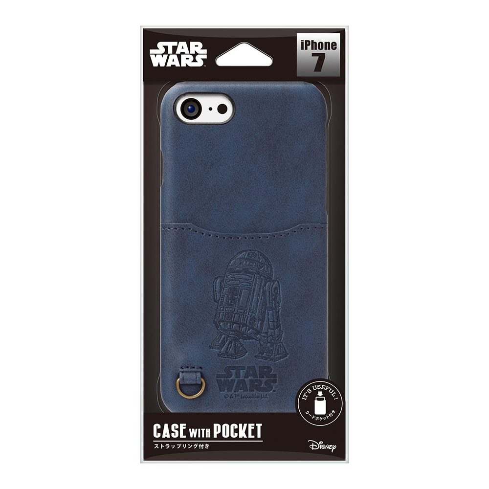 STARWARS / iPhone 7用 ハードケース ポケット付き / R2-D2 02