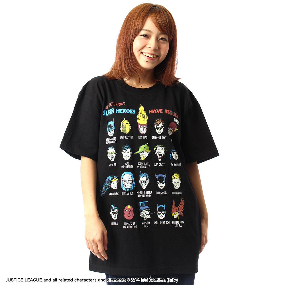 パニカム DCデザイン「ヒーローズ＆ヴィラン」Tシャツ