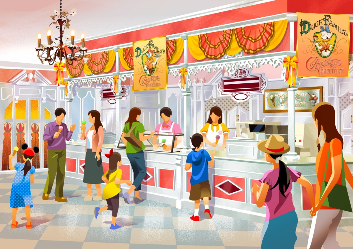 ドナルドとデイジーモチーフのスイーツ 東京ディズニーランド35周年 Duck Family Chocolate Competition アイスクリームコーン Dtimes