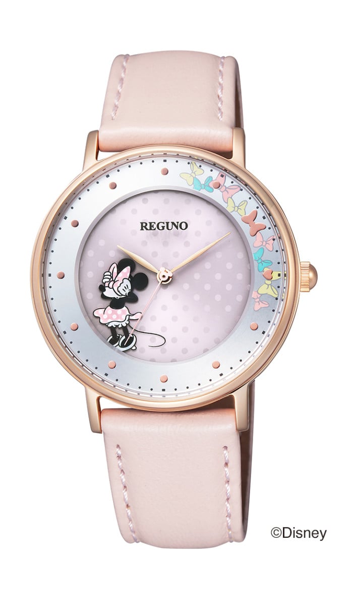 にデザイン シチズン ディズニー腕時計 ミニーマウス NKxFv-m67102075110 レグノ らしさとレ