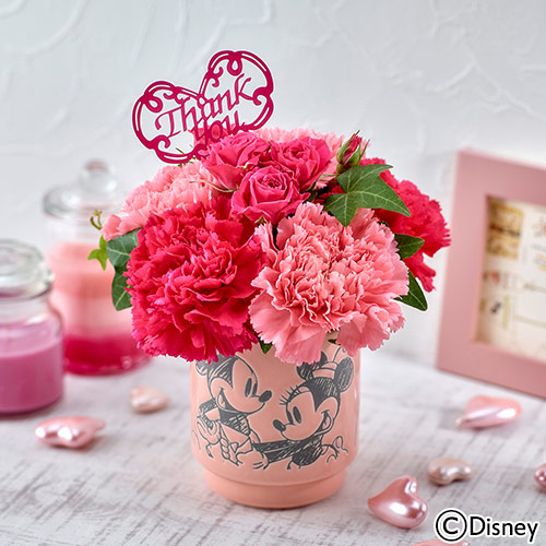 花束や手紙で思いを伝えるミッキー ミニー 日比谷花壇 ディズニーデザイン 母の日ギフト Dtimes