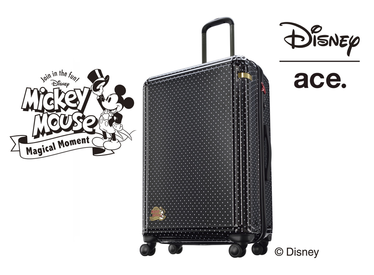 エース ディズニーデザイン「クラシカル『ミッキー』スーツケース」