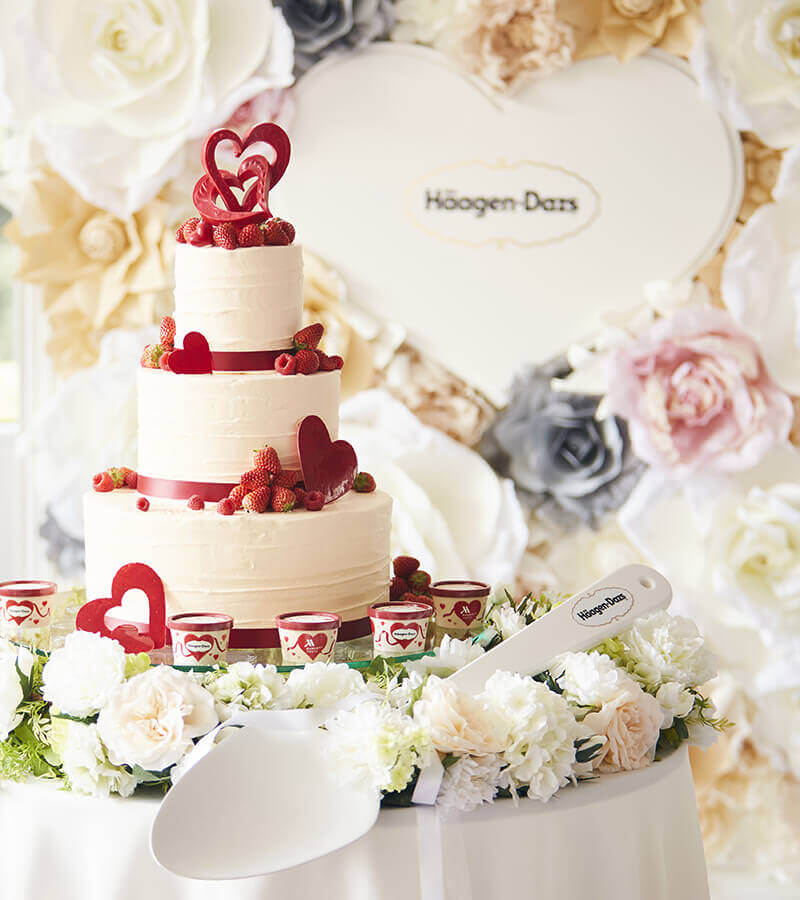ハートをモチーフに表現されたスペシャルウエディングプラン 東京マリオットホテル Happy Heart Wedding With Haagen Dazs Dtimes