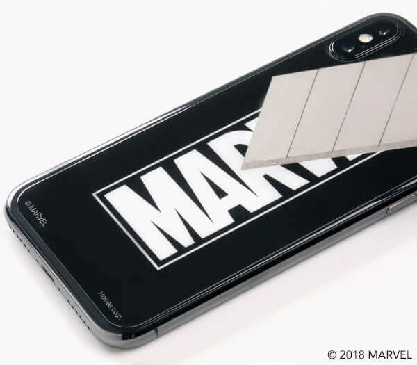 MARVEL 「iPhone X専用 MARVEL プレミアムガラス9H 強化ガラス 背面保護シート0.33mm」