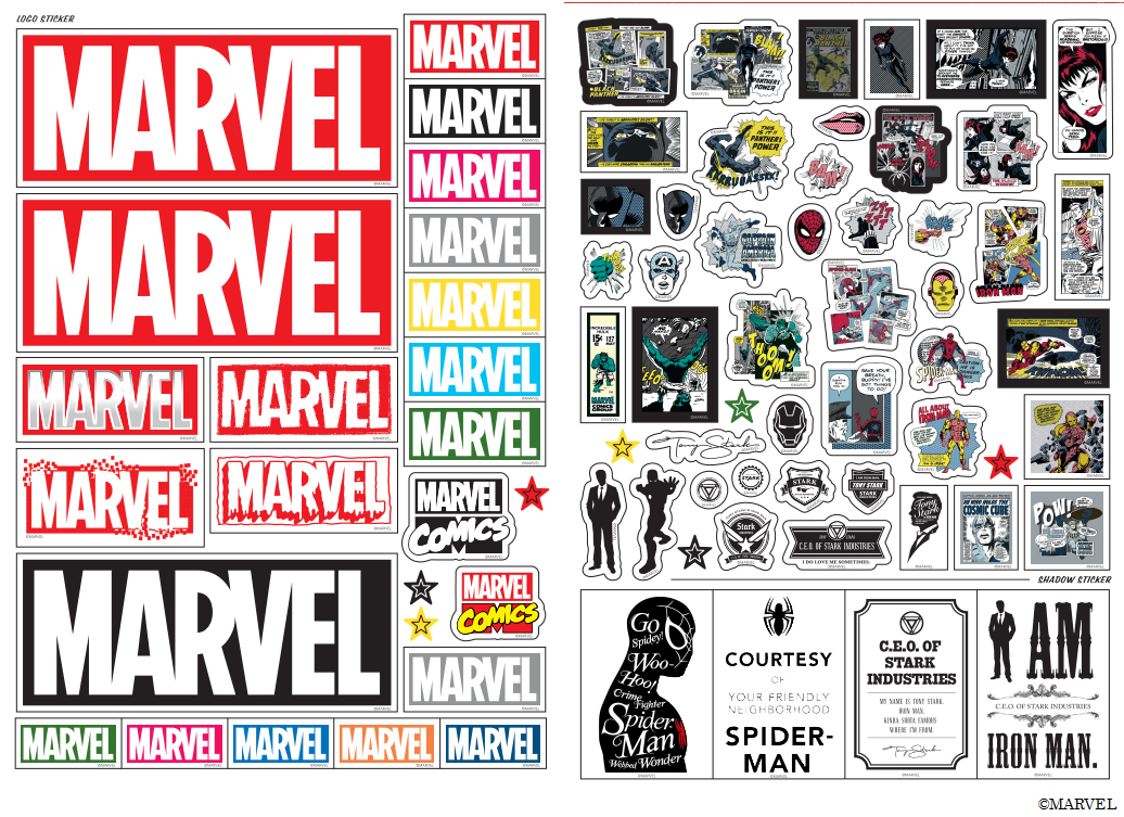 大人気ロゴやコミックアートを300枚以上収録 宝島社 Marvel Ultimate Sticker Book Dtimes