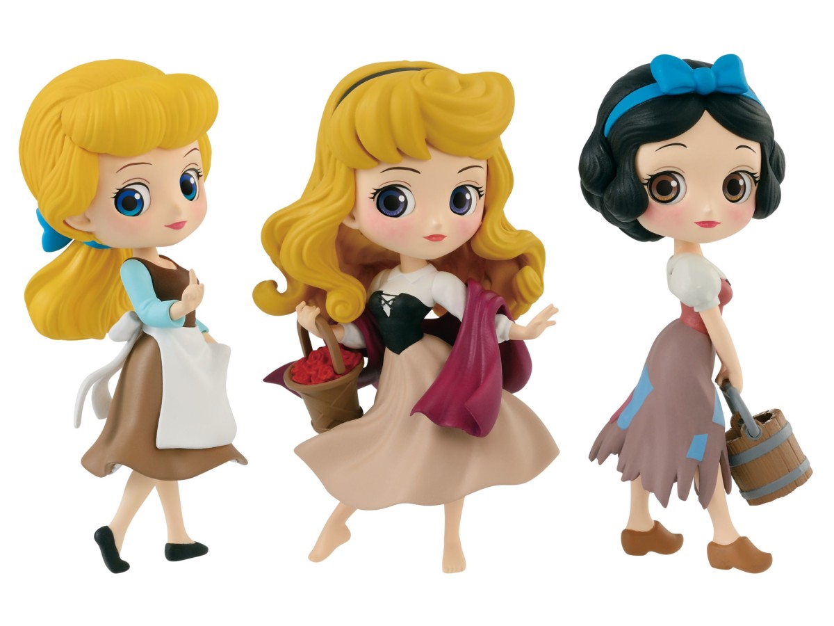 ミニチュアサイズのシンデレラ オーロラ姫 白雪姫 バンプレスト Disney Characters Q Posket Petit Cinderella Briar Rose Snow White Dtimes