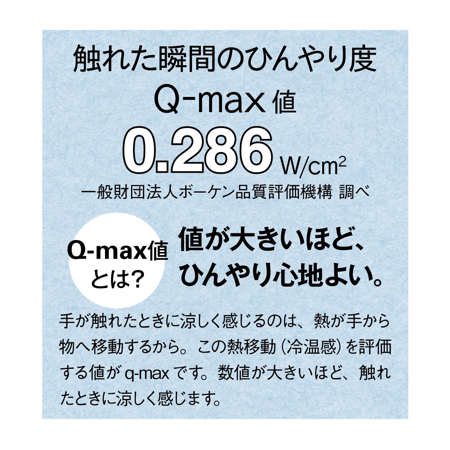 接触冷感のひんやり枕パッド２枚セット　ひんやり度