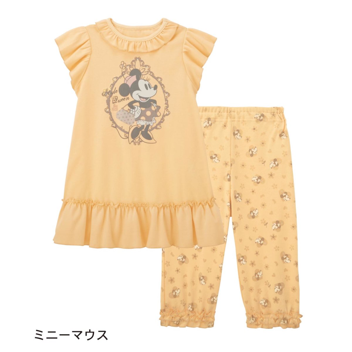 フリル半袖パジャマ　ミニー