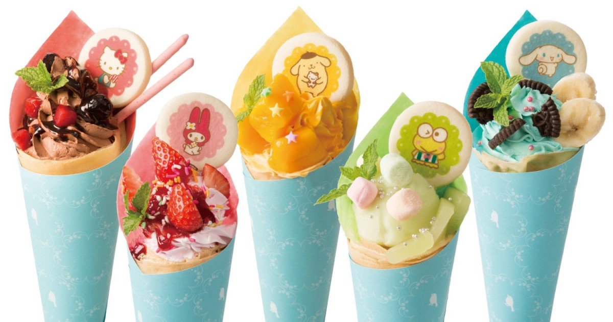 サンリオ人気キャラクレープ