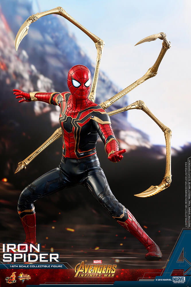 ホットトイズ アイアンスパイダー 1/6 アベンジャーズ インフィニティ