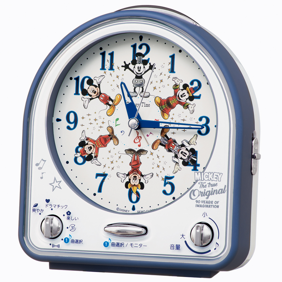 ミッキーマウス スクリーンデビュー90周年 記念の目ざまし時計