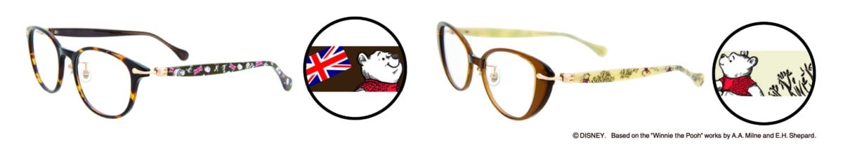 「Disney Collection Created by Zoff “Winnie the Pooh Series”」London Line　テンプルデザイン2