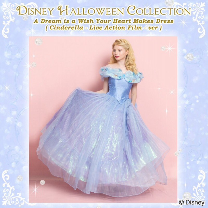 実写映画『シンデレラ』の本格ドレス！シークレットハニー Disney Halloween Collection「A Dream is a Wish  Your Heart Makes Dress (Cinderella Live Action Film ver.）」